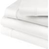 SUPERIOR Percale 300 Thread Count 100% Cotton, Deep Pocket, 5-Piece Split King Bed Sheet Set, Solid, Lilac(White)