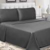 Superior Cotton Percale Deep Pocket Sheet Set, California King, Lilac, 4-Pieces(Gray)