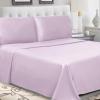 Superior Cotton Percale Deep Pocket Sheet Set, California King, Lilac, 4-Pieces(Lilac)
