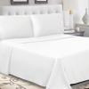 Superior Cotton Percale Deep Pocket Sheet Set, California King, Lilac, 4-Pieces(White)