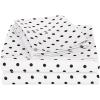 SUPERIOR Percale 300 Thread Count 100% Cotton, Deep Pocket, 5-Piece Split King Bed Sheet Set, Solid, Lilac(White)