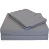 Superior Cotton Percale Deep Pocket Sheet Set, California King, Lilac, 4-Pieces(Gray)