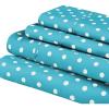 Superior Cotton Percale Deep Pocket Sheet Set, Twin XL, Tan, 4-Pieces(Aqua)