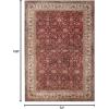 Superior Geometric Medallion Washable Rug, Cotton Backing, Pet & Kid Friendly, Easy Care, Non-Slip Rugs for Entry, Living Room, Kitchen, Bedroom, Low Pile Area Rug, Toucan Collection, 6′ x 9′, Beige