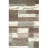 Superior Modern Rockwood Collection Area Rug, 8mm Pile Height with Jute Backing, Textured Geometric Brick Design, Anti-Static, Water-Repellent Rugs – Light Blue & Ivory, 5′ x 8′ Rug(Light Blue / Ivory)