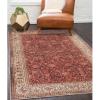 Superior Geometric Medallion Washable Rug, Cotton Backing, Pet & Kid Friendly, Easy Care, Non-Slip Rugs for Entry, Living Room, Kitchen, Bedroom, Low Pile Area Rug, Toucan Collection, 6′ x 9′, Beige