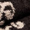 Superior Victorian Shag Area Rug(Black/Charcoal)