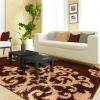 Superior Victorian Shag Area Rug(Brown/Gold)