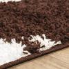Superior Victorian Shag Area Rug(Brown/White)