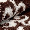 Superior Victorian Shag Area Rug(Brown/White)
