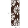 Superior Victorian Shag Area Rug(Brown/White)
