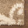 Superior Victorian Shag Area Rug(Gold/White)