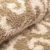 Superior Victorian Shag Area Rug(Gold/White)