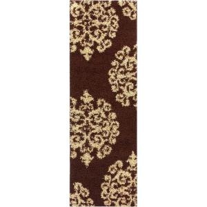 Superior Victorian Shag Area Rug(Brown/Gold)
