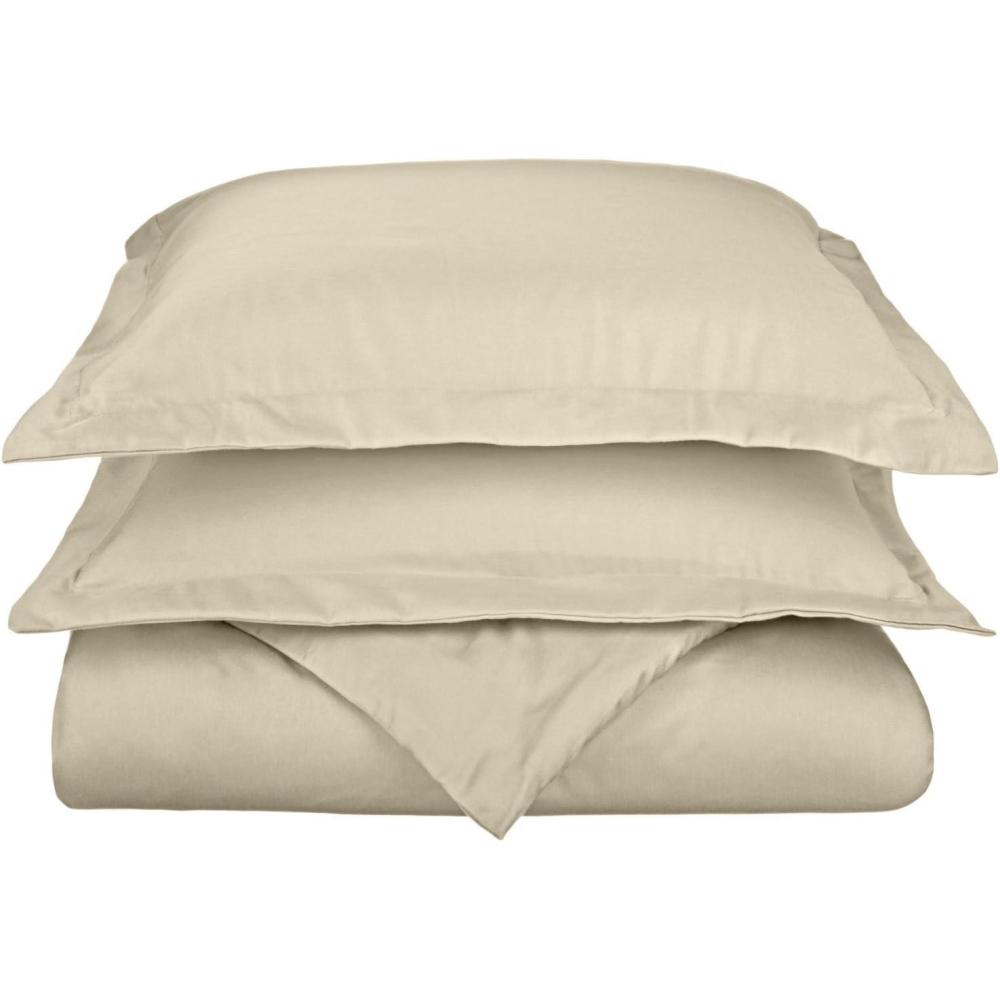 imageSuperior 800 Thread Count Cotton Rich Duvet Cover Set Soft Blanket Cover with Button Closure Luxury Pillow Shams Elegant Daily Use Master Guest Bedroom Basics FullQueen GreyIvory