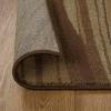 Superior Indoor Area Rug, Jute Backing, Soft Modern Rugs for Dining, Entryway, Living Room, Kitchen Floors, Bedroom, Office Floor Cover, Plush Abstract Rugs, Ondes Collection, 8′ x 10′, Taupe