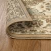 Superior Indoor Area Rug, Traditional Floral Classic Floor Decor for Bedroom, Entryway, Hallway, Office, Living/Dining, Plush Carpet Cover, Palmyra Collection, 5′ Round, Chocolate(Beige)