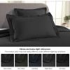 Superior Solitaire Cotton 3 Piece Bedspread Set, Home Bed Decor, Decorative Textured Bed Spread, 2 Pillow Shams, Airy Blanket, Matelasse Coverlet Bedding, All-Season Accent Blanket, Twin, Black