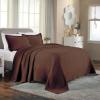 Superior 2 Piece Celtic Circles Cotton Bedspread Set, Decorative Bed Spread, Home Bed Decor, 1 Pillow Sham, Medium Weight Blanket, Matelasse Coverlet Bedding, Wedding Ring Design, Twin, Ivory(Cappuccino)
