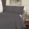 Superior 800 Thread Count Cotton Rich Duvet Cover Set, Soft Blanket Cover with Button Closure, Luxury Pillow Shams, Elegant Daily Use, Master/ Guest Bedroom Basics, Full/Queen, Grey(Gray)