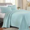 Superior Paisley 2 Piece Cotton Bedspread Set, Home Bed Decor, Decorative Bed Spread, 1 Pillow Sham, Medium Weight Blanket, Matelasse Coverlet Bedding, Vintage Floral Pattern, Twin, Navy Blue(Aqua – Z)