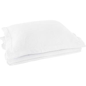Superior 2 Piece Celtic Circles Cotton Bedspread Set, Decorative Bed Spread, Home Bed Decor, 1 Pillow Sham, Medium Weight Blanket, Matelasse Coverlet Bedding, Wedding Ring Design, Twin, Ivory(White)