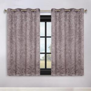 Superior Blackout Curtains, Room Darkening, Bedroom, Drapes, Kitchen, Living Room Window Accents, Sun Blocking, Thermal, 2 Pack, Leaves Blackout Curtains, Set of 2, 36″ x 63″, Cappuccino-Brown