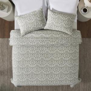 Superior Cotton Blend Coverlet, Home Decor, Decorative Bed Spread, Aesthetic Master/Guest Bedroom, Medium Weight Blanket, Matelasse Coverlet, Bedding Essentials, Vineyard Collection, King, Sky Blue(Olive Green-vnyd)