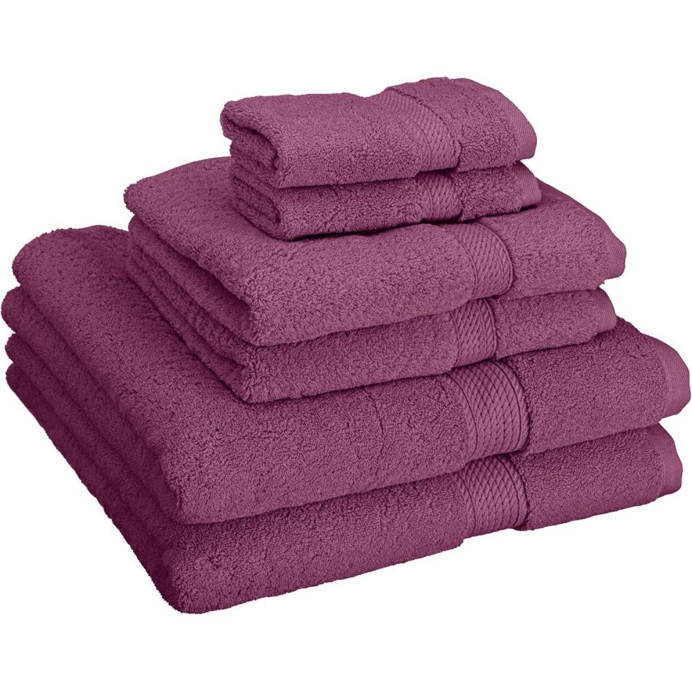 imageSuperior Egyptian Cotton Solid Towel Set 6PC Midnight BlueAmethyst