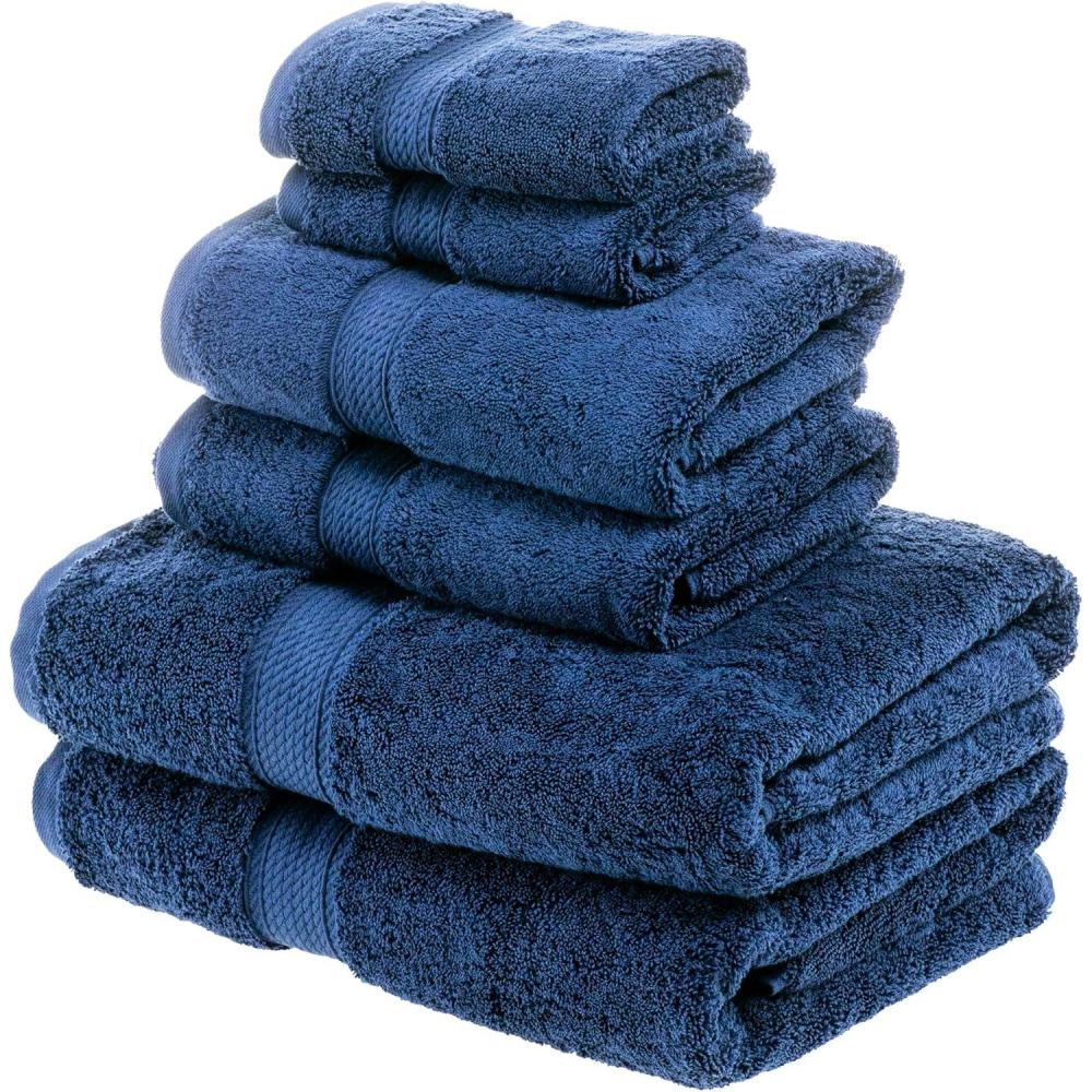 imageSuperior Egyptian Cotton Solid Towel Set 6PC Midnight BlueMidnight Blue