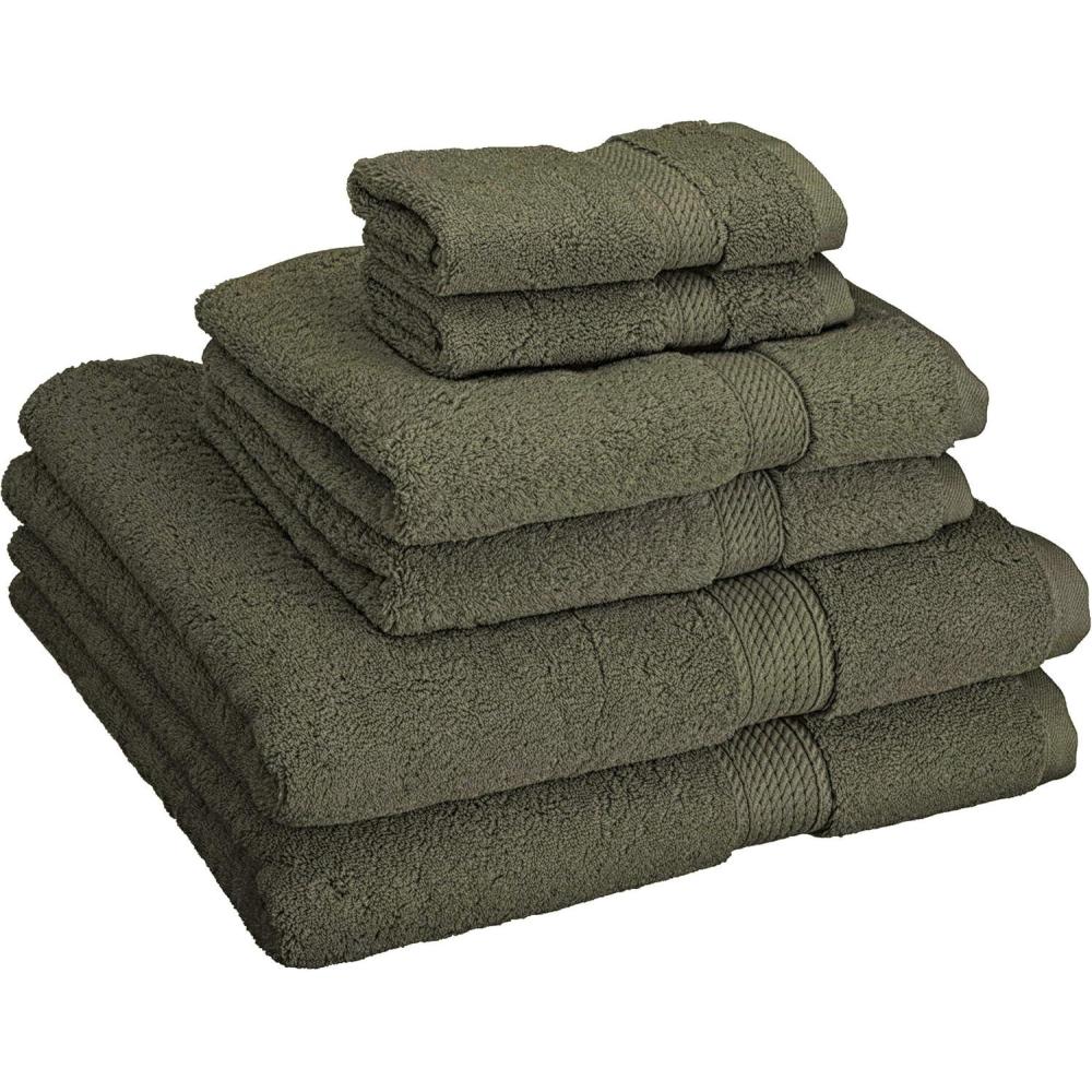 imageSuperior Egyptian Cotton Solid Towel Set 6PC Midnight BlueMoss