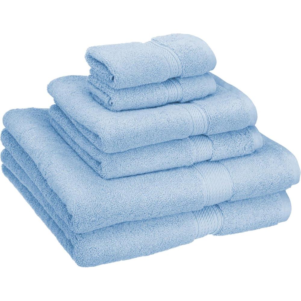 imageSuperior Egyptian Cotton Solid Towel Set 6PC Midnight BlueSkylark