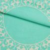 SUPERIOR Cotton Blend Bedspread Set, Includes Oversized Bedspread and 2 Matching Pillow Shams, Light Weight Blanket, Bedding Decor, Jacquard Vintage Floral Mandala, Lyron Collection – King, Turquoise