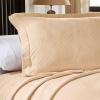 Superior 100% Cotton Geometric Fret 3-Piece Scalloped Bedspread Set, King, Ivory