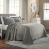 Superior 2 Piece Celtic Circles Cotton Bedspread Set, Decorative Bed Spread, Home Bed Decor, 1 Pillow Sham, Medium Weight Blanket, Matelasse Coverlet Bedding, Wedding Ring Design, Twin, Cappuccino(Charcoal – Z)