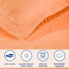 Superior 2 Piece Celtic Circles Cotton Bedspread Set, Decorative Bed Spread, Home Bed Decor, 1 Pillow Sham, Medium Weight Blanket, Matelasse Coverlet Bedding, Wedding Ring Design, Queen, Salmon