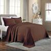 Superior 2 Piece Celtic Circles Cotton Bedspread Set, Decorative Bed Spread, Home Bed Decor, 1 Pillow Sham, Medium Weight Blanket, Matelasse Coverlet Bedding, Wedding Ring Design, Twin, Cappuccino(Cappuccino – Z)