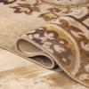 Superior Indoor Non-Slip Area Rug, Farmhouse Floor Decor, Floral Medallion for Living Room, Bedroom, Office, Kitchen, Dining, Washable Rugs, Foam Back, Liena Collection, 2′ x 3′, Cream