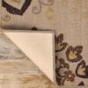 Superior Indoor Non-Slip Area Rug, Farmhouse Floor Decor, Floral Medallion for Living Room, Bedroom, Office, Kitchen, Dining, Washable Rugs, Foam Back, Liena Collection, 2′ x 3′, Cream