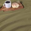 Superior Metro All-Season Cotton Blanket, Woven Blanket for Couch, Bed, Bedding, Farmhouse, Home Essentials, Cute and Cozy Bohemian Blankets, Herringbone Weave, Throw Size, Light Blue(Sage)