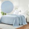 Superior Metro All-Season Cotton Blanket, Woven Blanket for Couch, Bed, Bedding, Farmhouse, Home Essentials, Cute and Cozy Bohemian Blankets, Herringbone Weave, Throw Size, Light Blue(Light Blue)