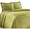 Superior 100% Cotton Geometric Fret 3-Piece Scalloped Bedspread Set, Full, Salmon(Sweet Pea)