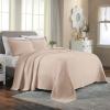 Superior 2 Piece Celtic Circles Cotton Bedspread Set, Decorative Bed Spread, Home Bed Decor, 1 Pillow Sham, Medium Weight Blanket, Matelasse Coverlet Bedding, Wedding Ring Design, Twin, Cappuccino(Bisque – Z)