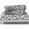 Superior Cotton Blend Bedspread Set, Includes Oversized Bedspread and 2 Matching Pillow Shams, Light Weight Blanket, Bedding Decor, Jacquard Vintage Floral Mandala, Lyron Collection – Twin, Berry Red(Denim Blue)