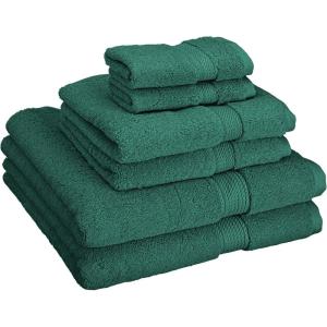 Superior Egyptian Cotton Solid Towel Set, 6PC, Midnight Blue(Lush Meadow)