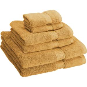 Superior Egyptian Cotton Solid Towel Set, 6PC, Midnight Blue(Marigold)