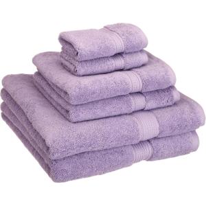 Superior Egyptian Cotton Solid Towel Set, 6PC, Midnight Blue(Periwinkle)