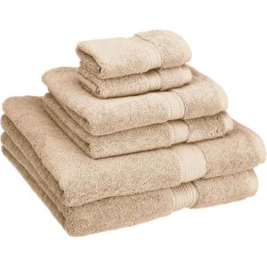 Superior Egyptian Cotton Solid Towel Set, 6PC, Midnight Blue(Sand Castle)