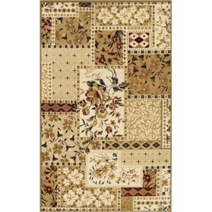 Superior Flower Patch Collection Area Rug, Beautiful Floral Patchwork Design, 10mm Pile Height with Jute Backing, Affordable Contemporary Rugs – 2’7″ x 8′ Runner(Rectangular)