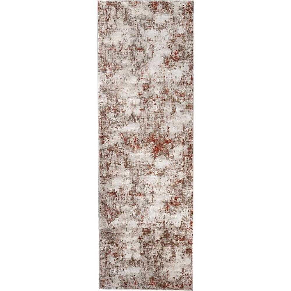 imageSuperior Indoor Area Rug Cotton Backing Modern Rugs for Living Room Hardwood Kitchen Floors Dining Office Bedroom Entry Distressed Abstract Home Decor Euphemia Collection 3 x 5 RustEuph Rust